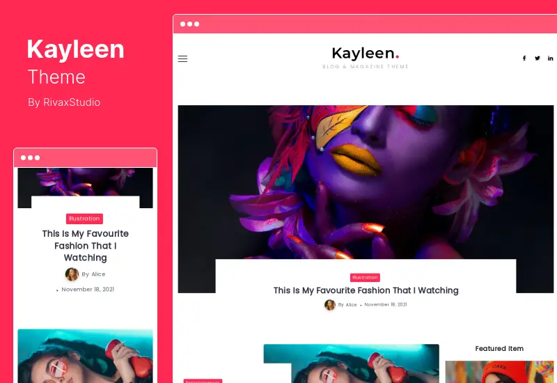 Kayleen-Theme – Blog-Magazin-WordPress-Theme