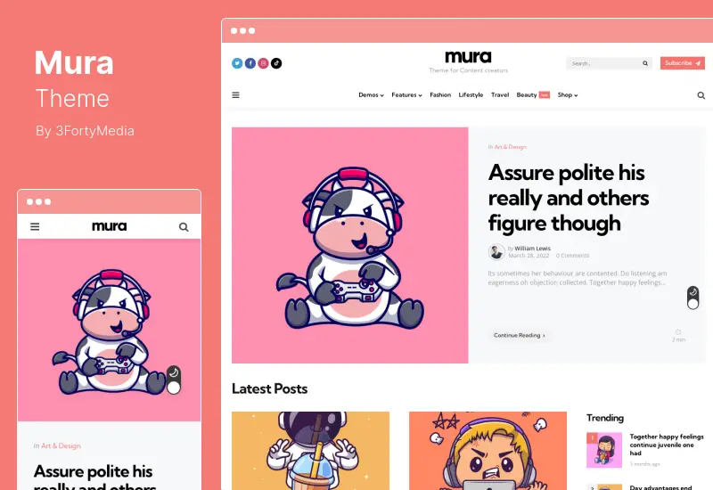 Mura-Theme – WordPress-Theme für Content-Ersteller
