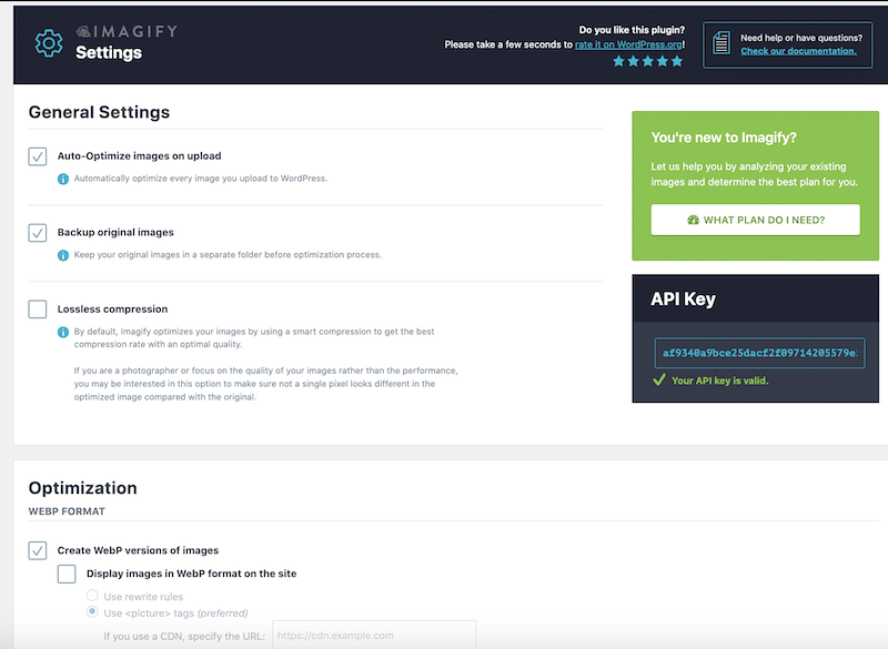 使用 Imagify 进行批量图像优化和 WebP 转换 - 来源:Imagify