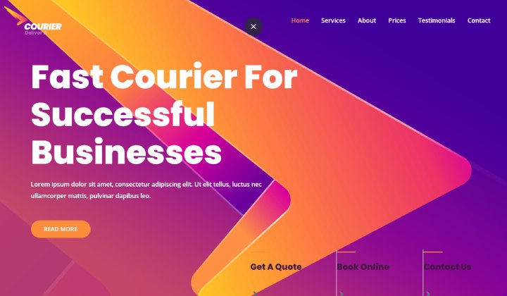 2023 年飲料水配達 Web サイトに最適な 12 の WordPress テーマ 3 Astra Courior