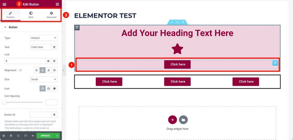 So ändern Sie Widgets und Abschnitte in Elementor