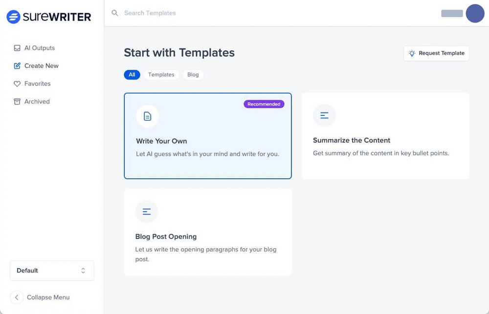 Surewriter-Homepage