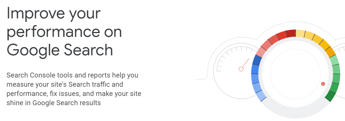Google Search Console 主頁。
