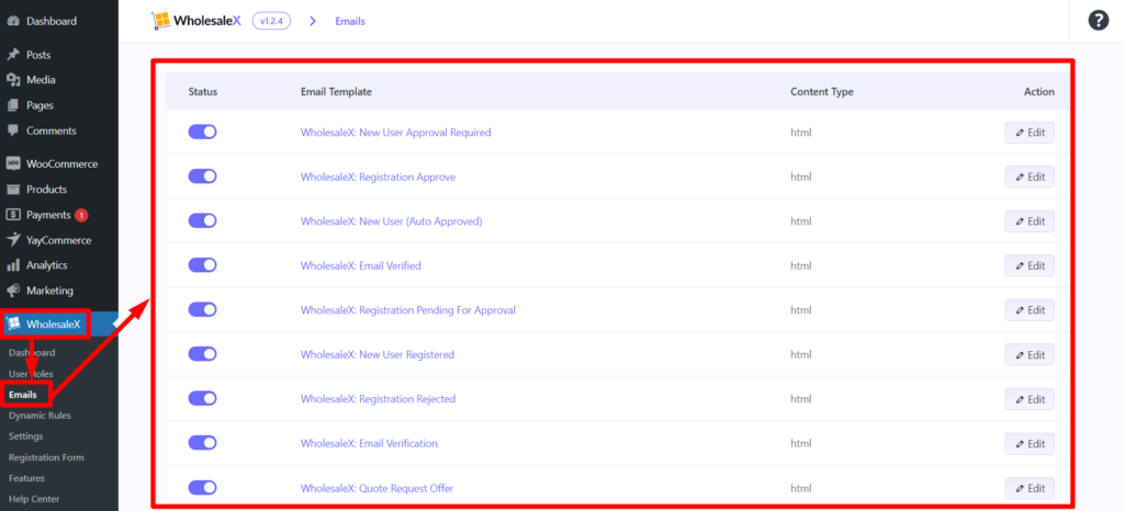 Memperkenalkan Integrasi YayMail WholesaleX 3 WholesaleX Email Templates