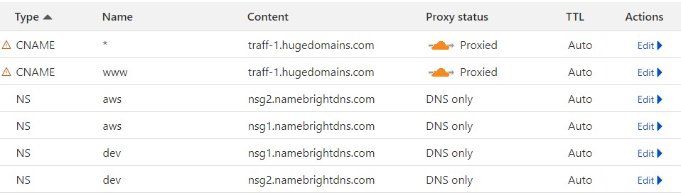 Altere o status do proxy para apenas DNS