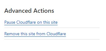 pausar cloudflare neste site