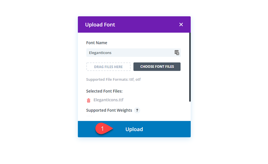 botones de fuente de icono