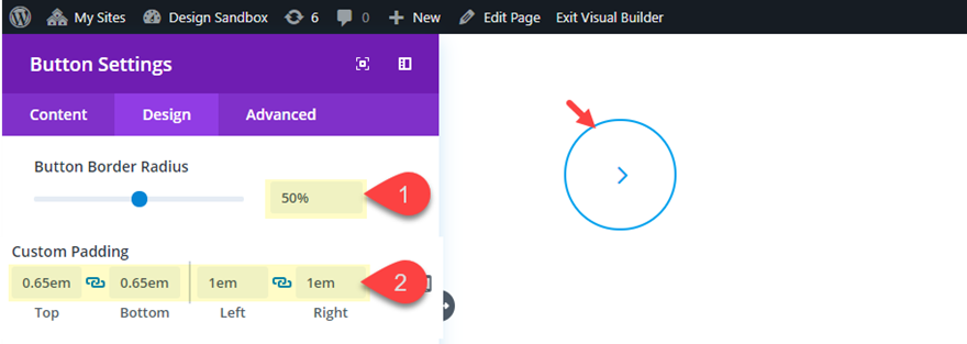 botones de fuente de icono