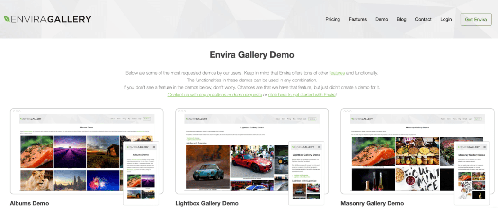 畫廊示例 - 來源:Envira Gallery