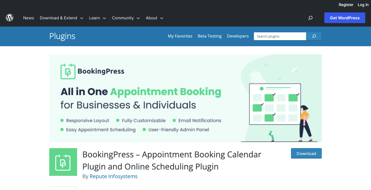 Elementor および WordPress 7 用の 10 以上のベスト予約プラグイン BookingPress – Appointment Booking Plugin