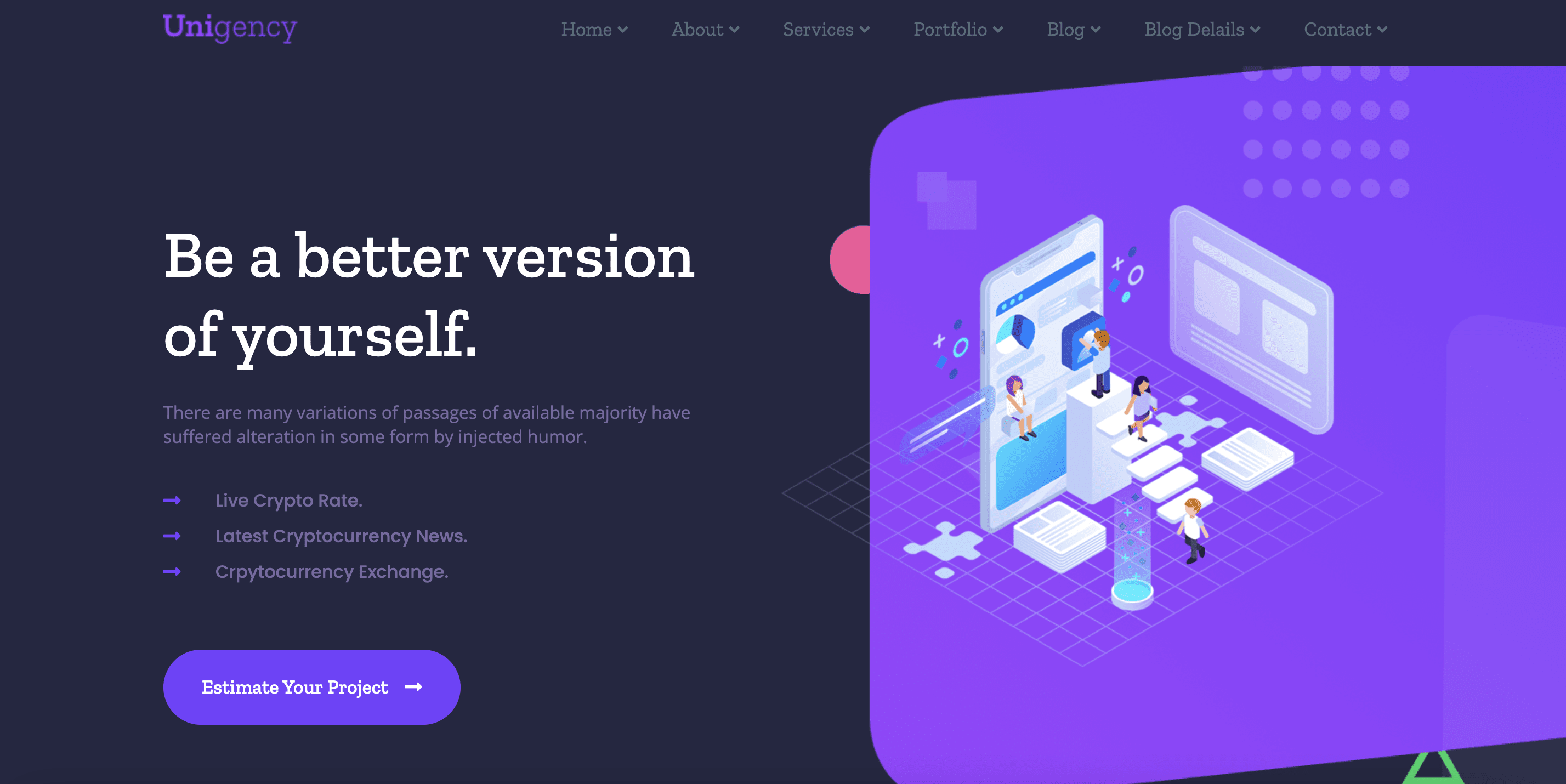 다크 웹사이트 템플릿 Dark Website Templates