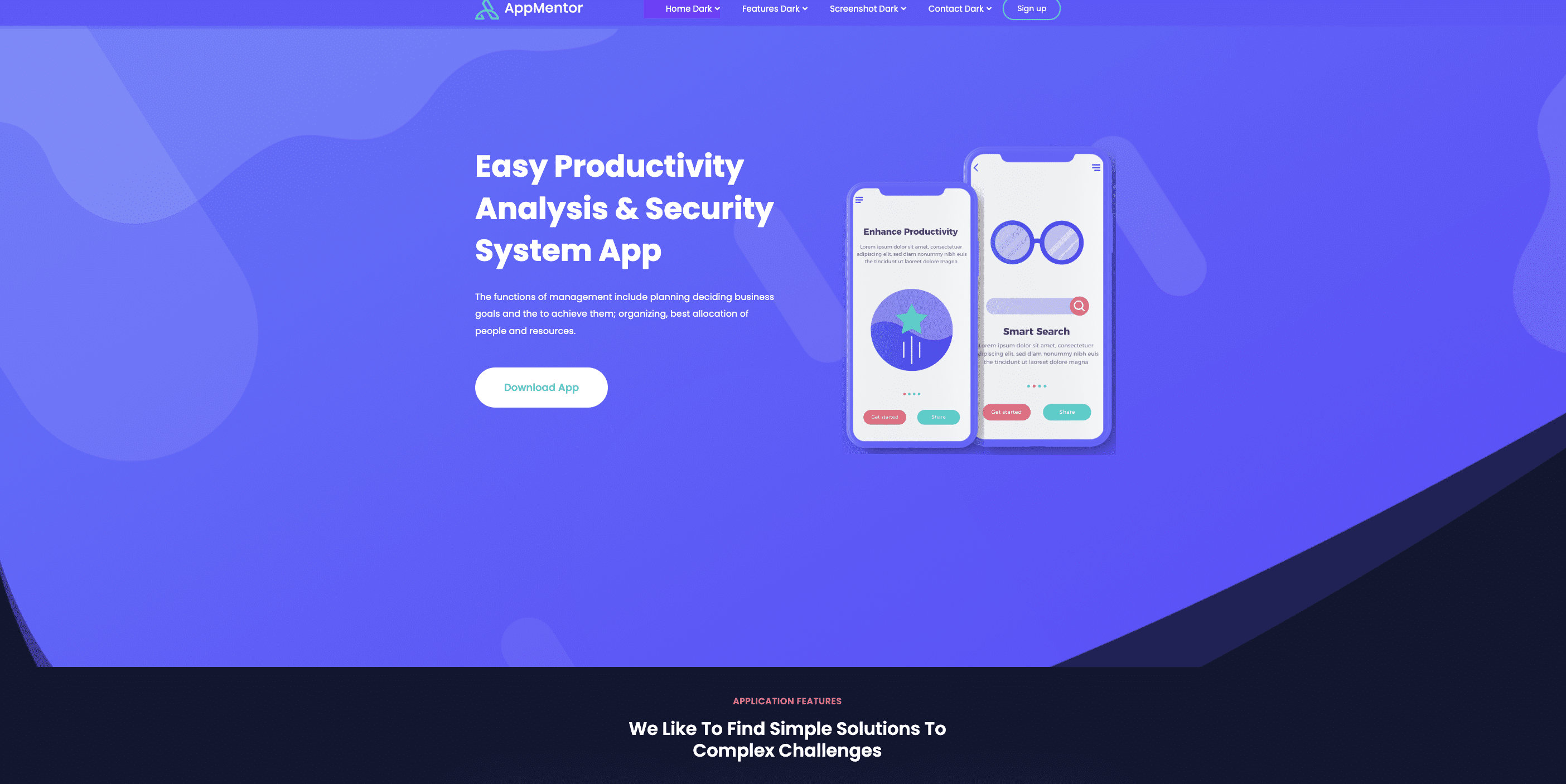 다크 웹사이트 템플릿 Dark Website Templates