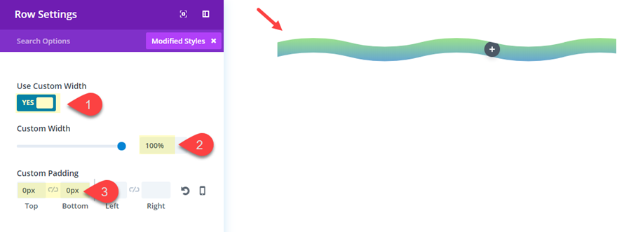 designs de texto divi