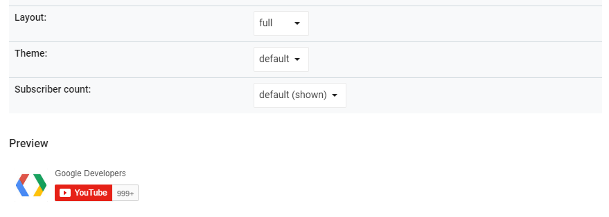一個完整的 YouTube 訂閱按鈕。