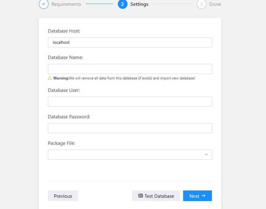 información de db - copia de seguridad de wordpress en google drive