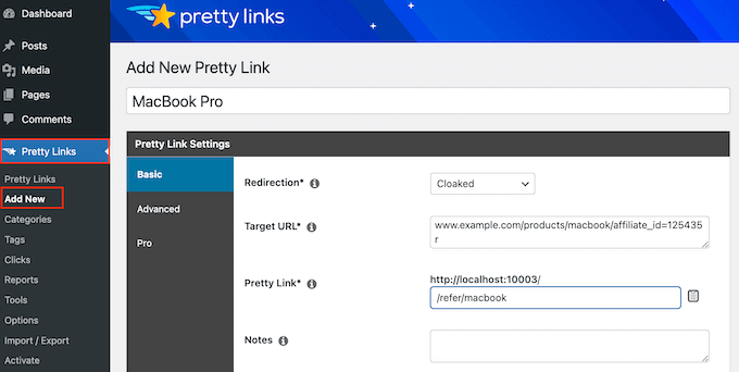 Cara menyelubungi tautan afiliasi di WordPress dengan Pretty Links How to cloak an affiliate link in WordPress with Pretty Links
