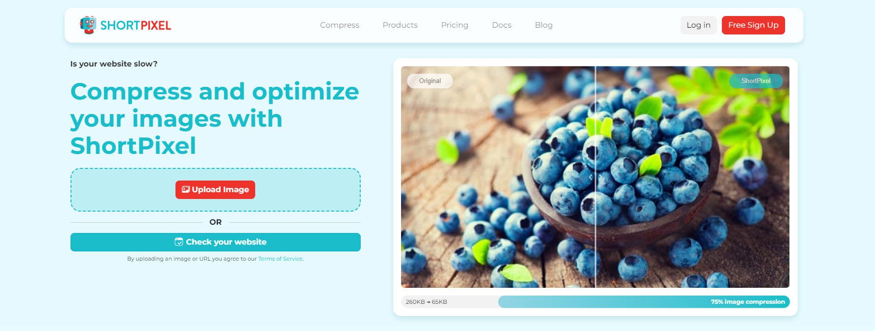 تحسين صورة ShortPixel AI لـ WordPress