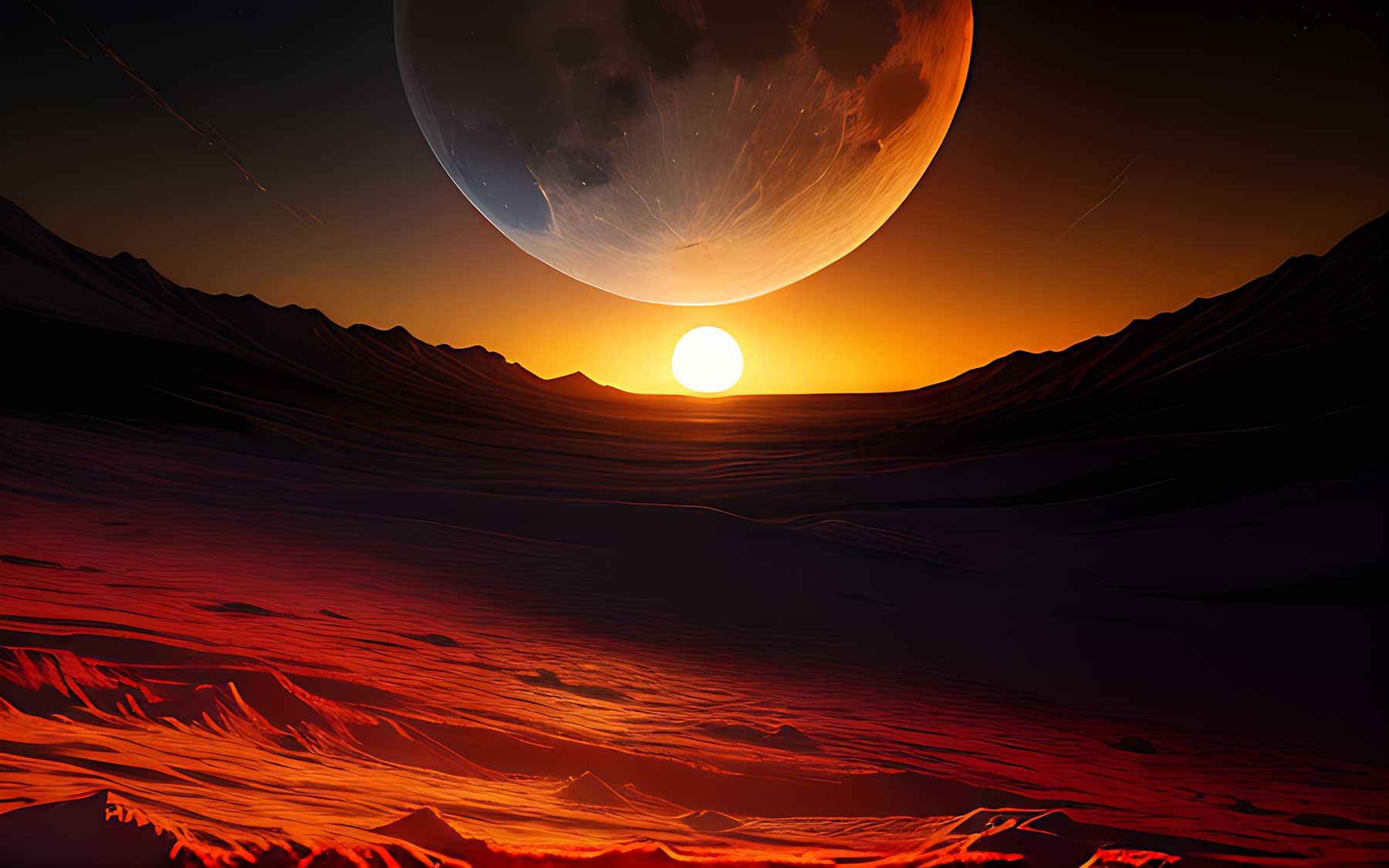 Matahari merah Divi AI