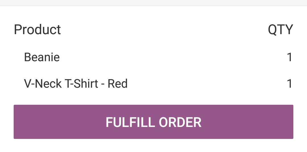 Cumprindo um pedido.