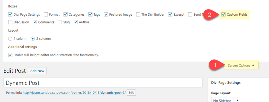 diseño de publicación dinámica