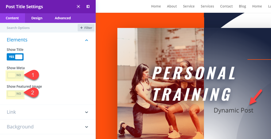 diseño de publicación dinámica