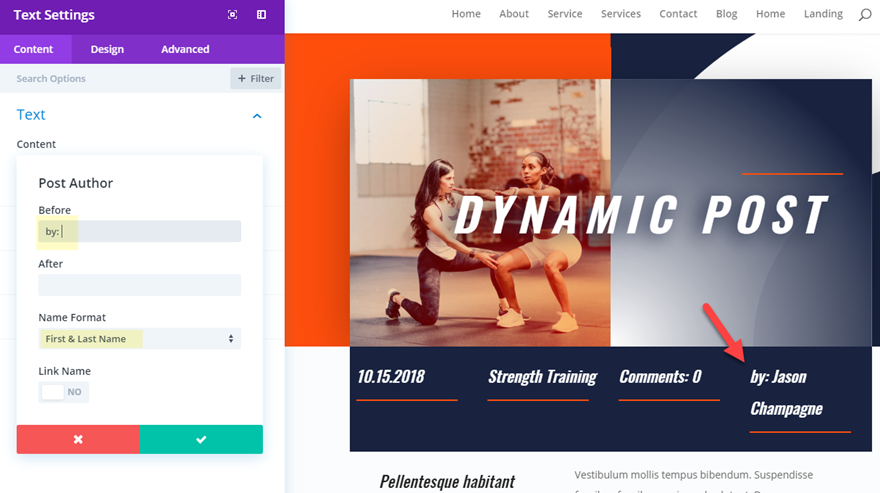 diseño de publicación dinámica