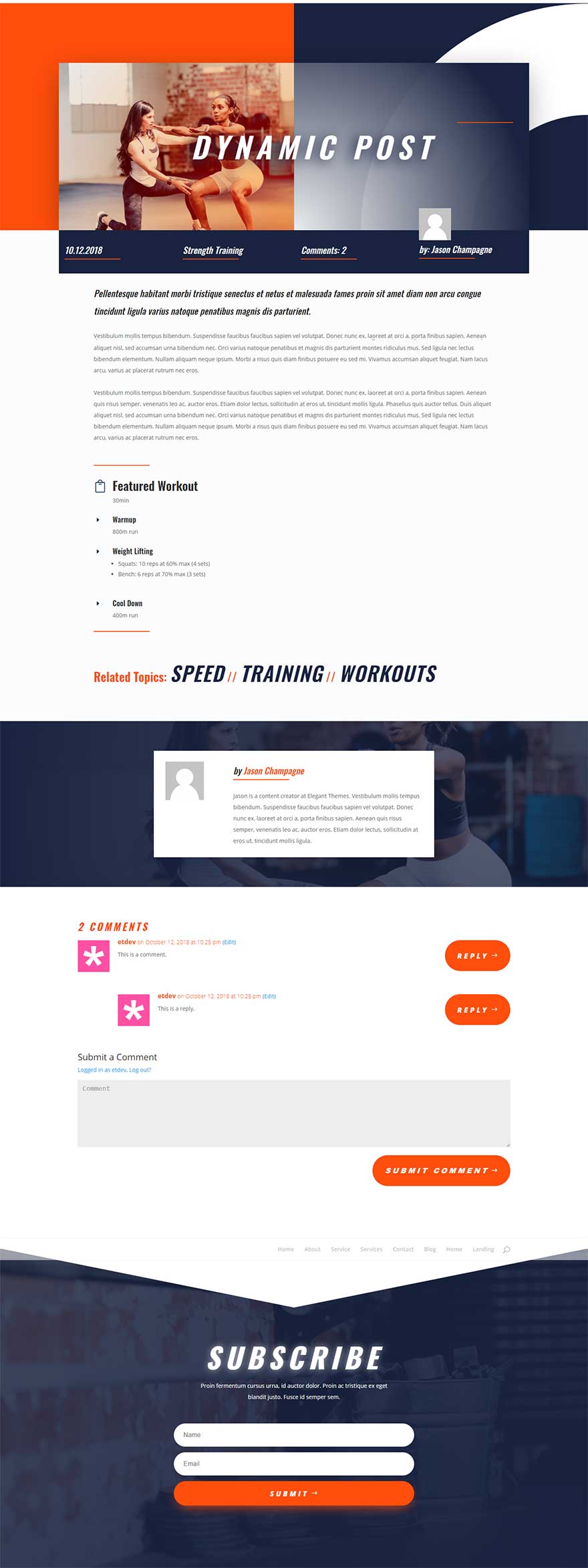 diseño de publicación dinámica