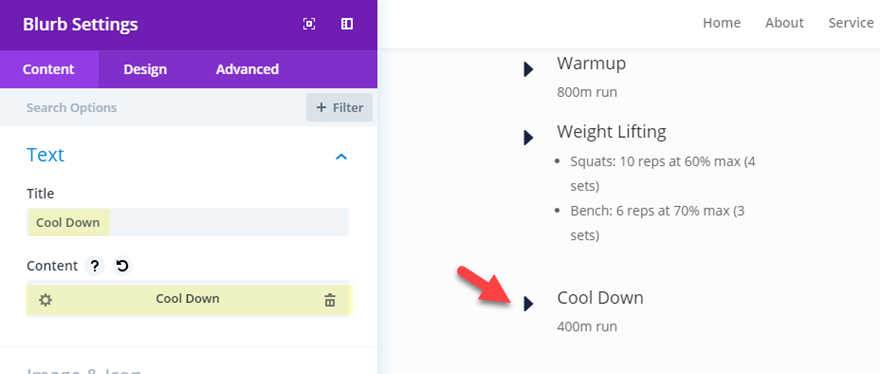 diseño de publicación dinámica