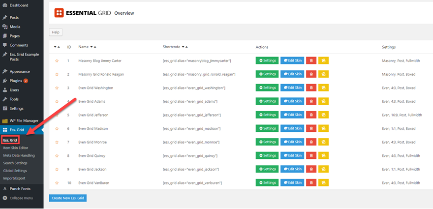ThemePunchによるエッセンシャルグリッドの概要とレビュー