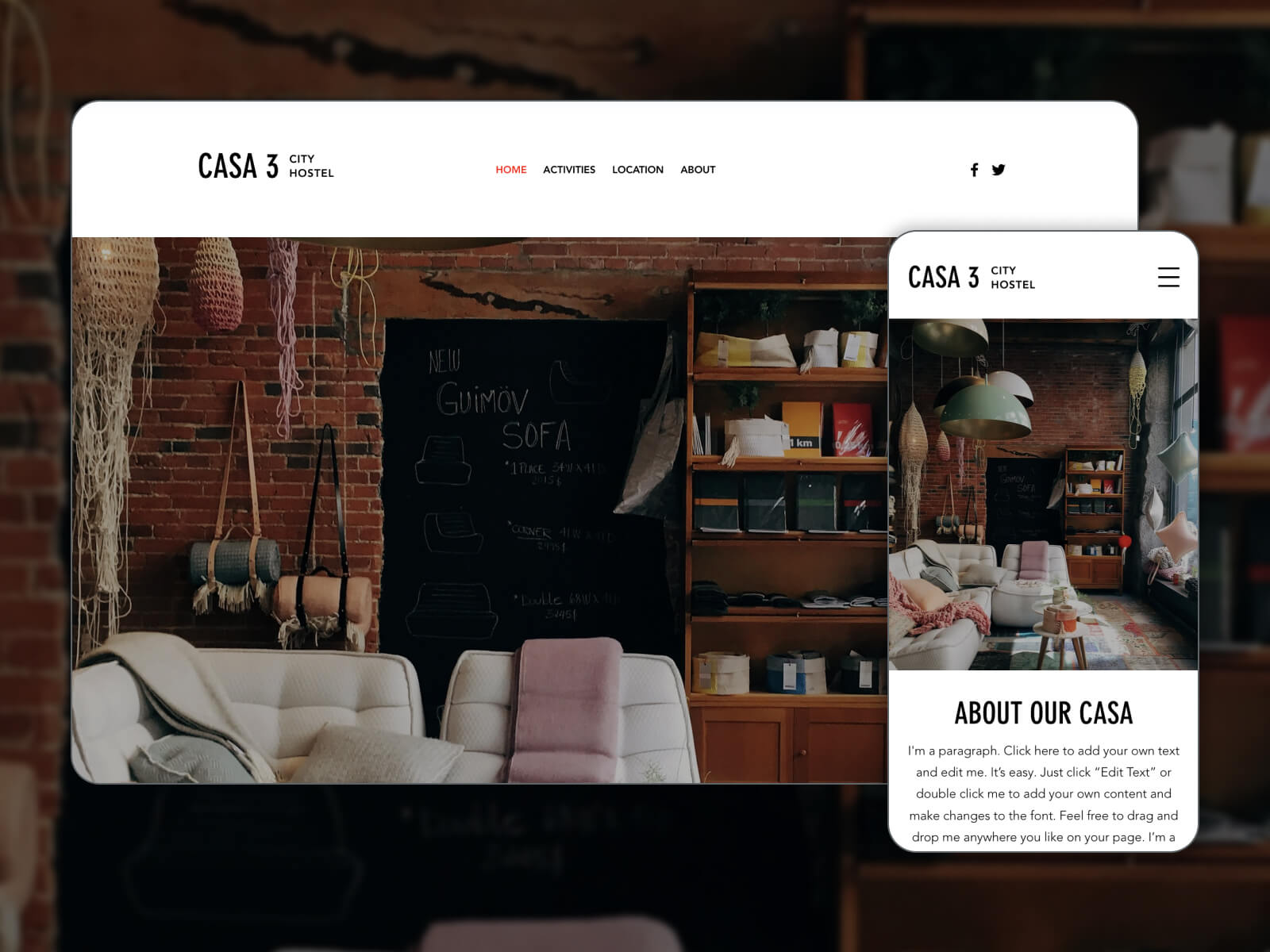 صورة CASA 3 CITY HOSTEL - سمة WP لحجز الفنادق سهلة الاستخدام وقابلة للتكيف باللون الأسود والأبيض والرمادي والرمادي الداكن والرمادي الداكن