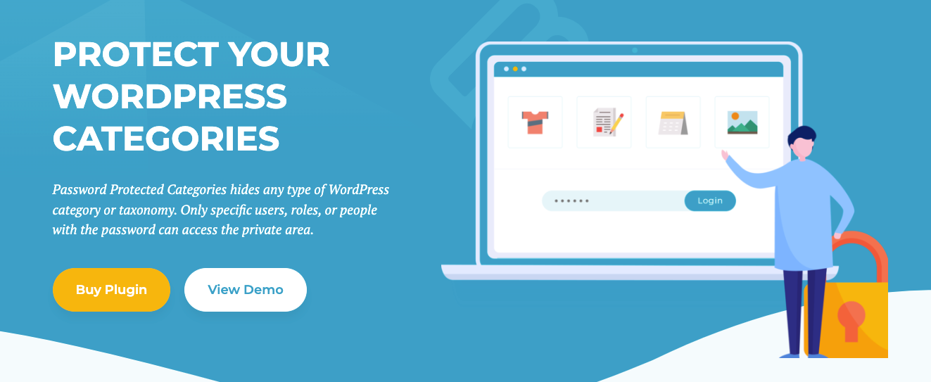 Plug-in de categorias protegidas por senha