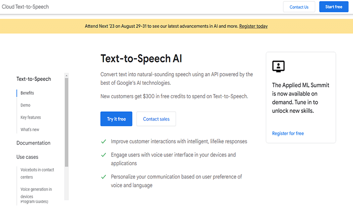 Las 9 mejores herramientas gratuitas de conversión de texto a voz en 2023 8 google cloud text to speech