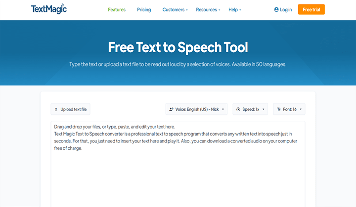 Las 9 mejores herramientas gratuitas de conversión de texto a voz en 2023 9 textmagic 21