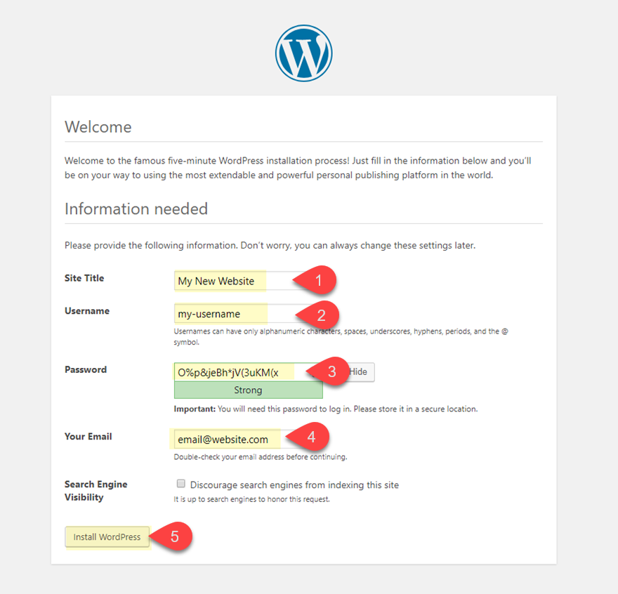 como instalar wordpress