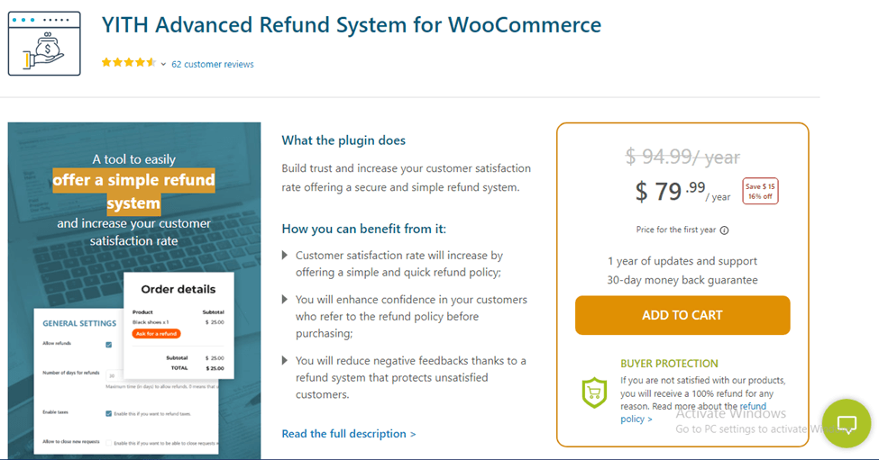 YITH نظام استرداد الأموال المتقدم لـ WooCommerce