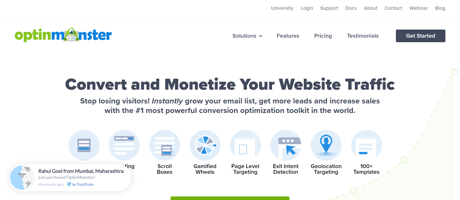Wtyczka OptinMonster – narzędzia do tworzenia lejków WordPress