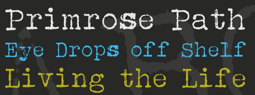 Шрифт Albertsthal Typewriter.