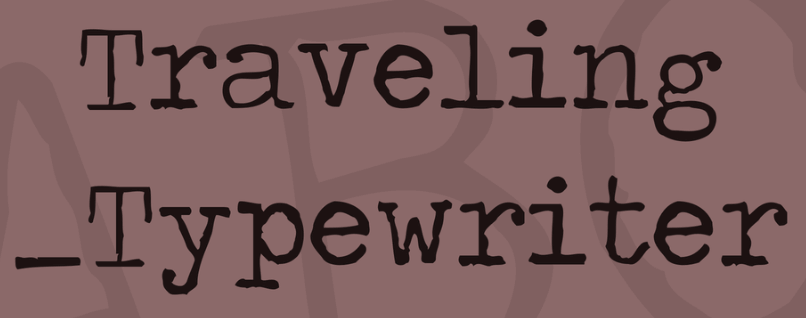 Шрифт Traveling_Typewriter.