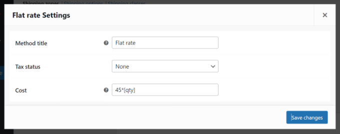 Geben Sie Details zur Versandart ein Enter details of shipping method