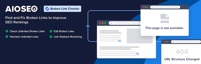 Le plugin WordPress AIOSEO Broken Link Checker The AIOSEO Broken Link Checker WordPress plugin