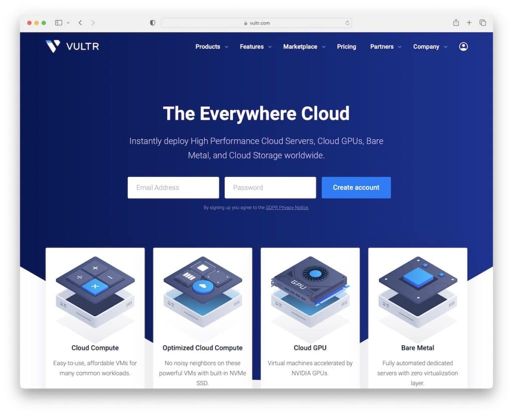 vultr ucuz bulut barındırma