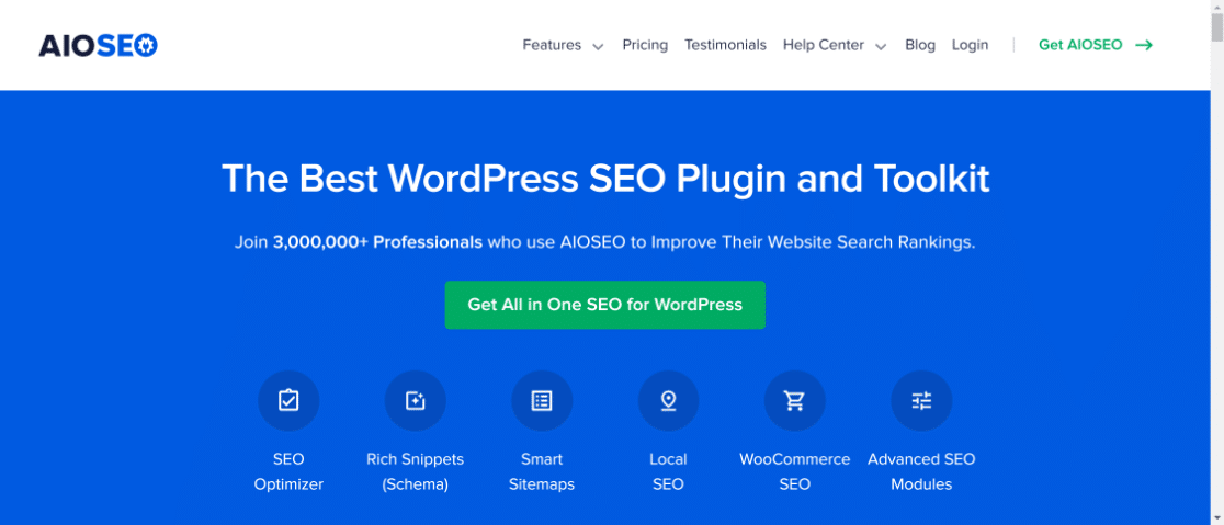 AIOSEO - en iyi wordpress SEO eklentisi