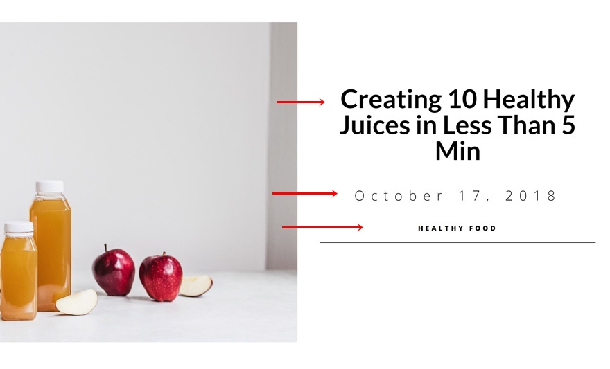 블로그 게시물 영웅 섹션