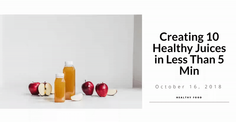 블로그 게시물 영웅 섹션