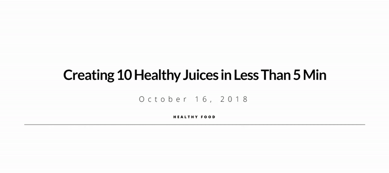 블로그 게시물 영웅 섹션