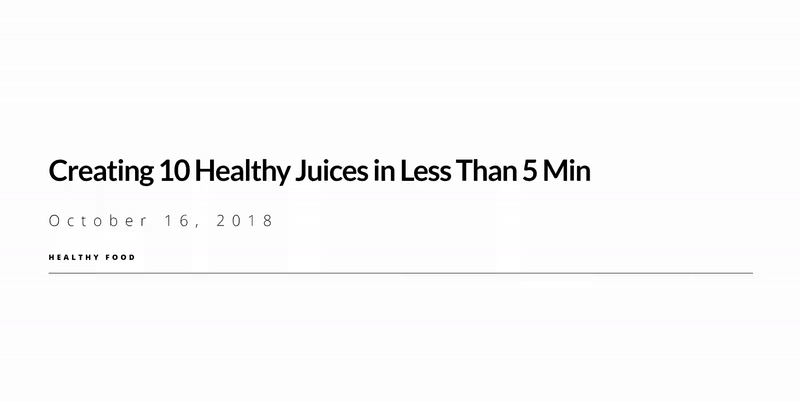 블로그 게시물 영웅 섹션