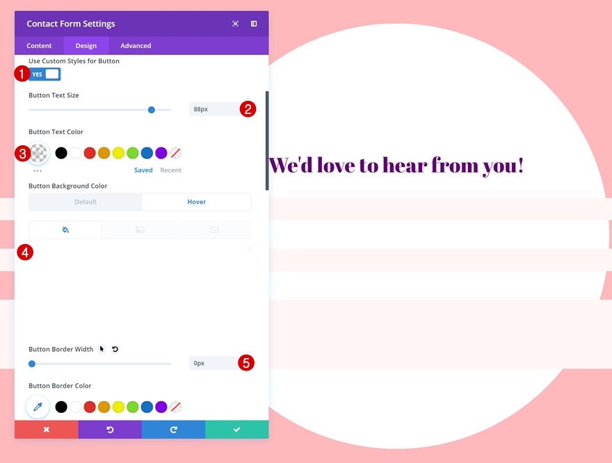 diviコンタクトフォームモジュールの設計