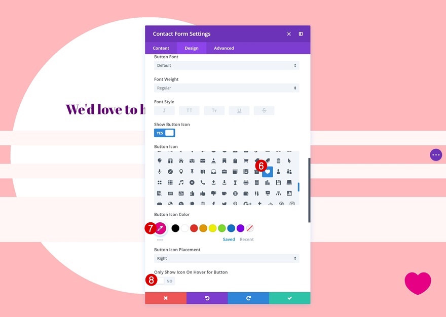 diviコンタクトフォームモジュールの設計