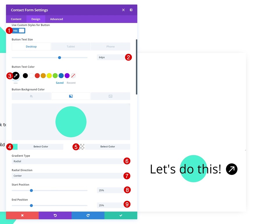 diviコンタクトフォームモジュールの設計