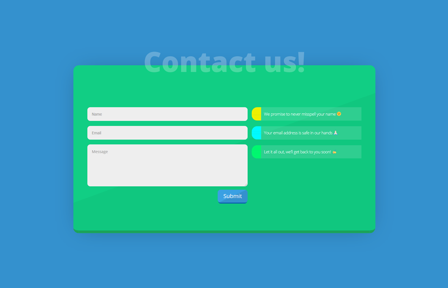 お問い合わせフォームモジュール
